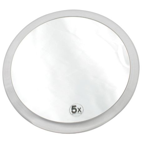 Acrylic Suction Mirror 5x Magnification - 15.5cm