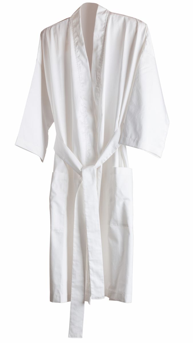 White cotton Kimono Light Weight GownBatrobe Presence