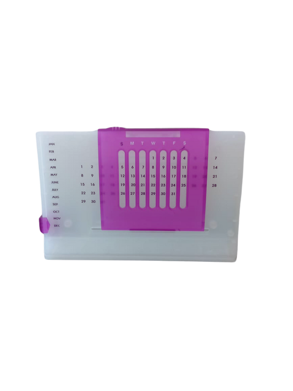 Purple perpetual calendar