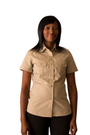 Ladies Safari Bush Shirts for Adventurous Style - Stone-2