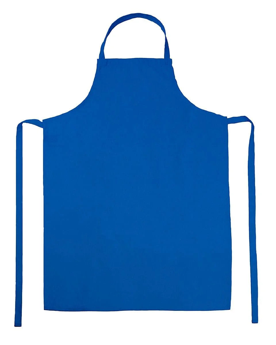 Royal Blue Poly-Cotton Apron with Convenient Pen Pocket