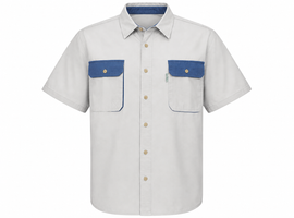 Safari Bush Shirt Two Tone - Stone & Mud - 0