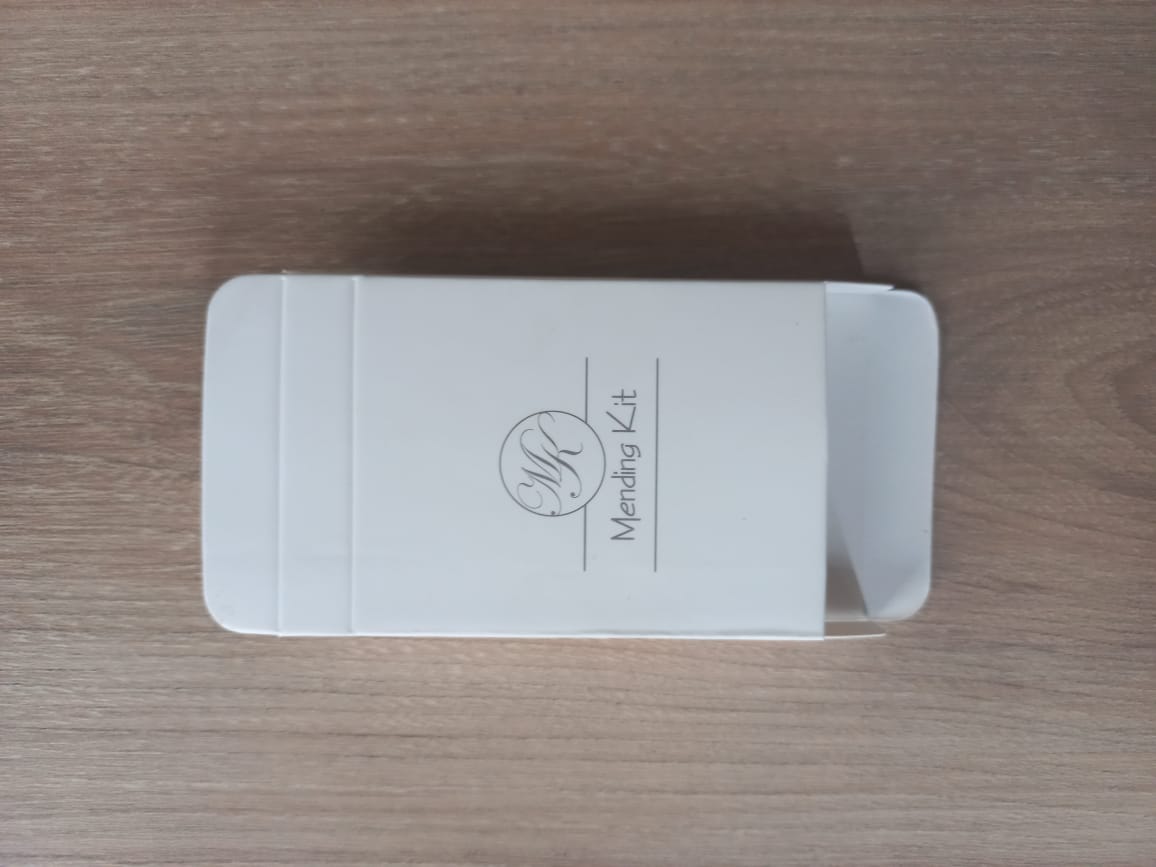 Matte White Branded Empty Box for Sewing Kit
