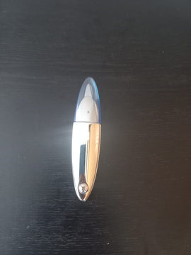 Silver scissors with blue lid - 0