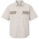Safari Bush Shirt Two Tone - Stone & Mud-1