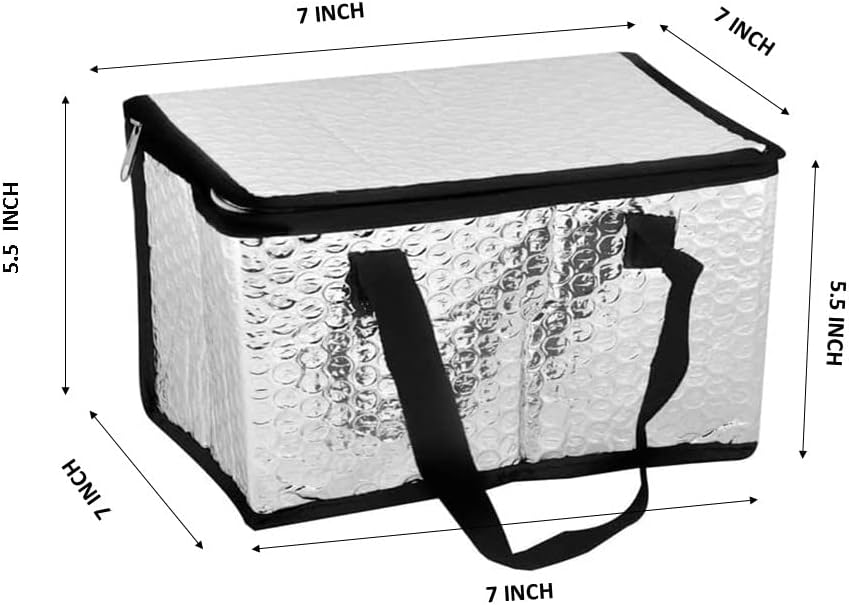 Insulated Lunch Cooler Bag with Black Trim - Portable Leak-Proof Soft Cooler Bag (large size)
