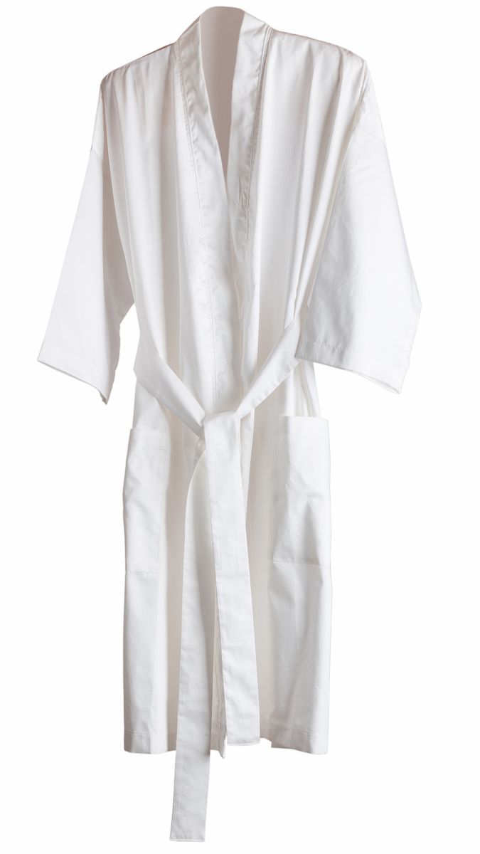 White cotton Kimono Light Weight Gown-Batrobe