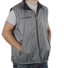 Reversible Nylon Body Warmer - Grey-1