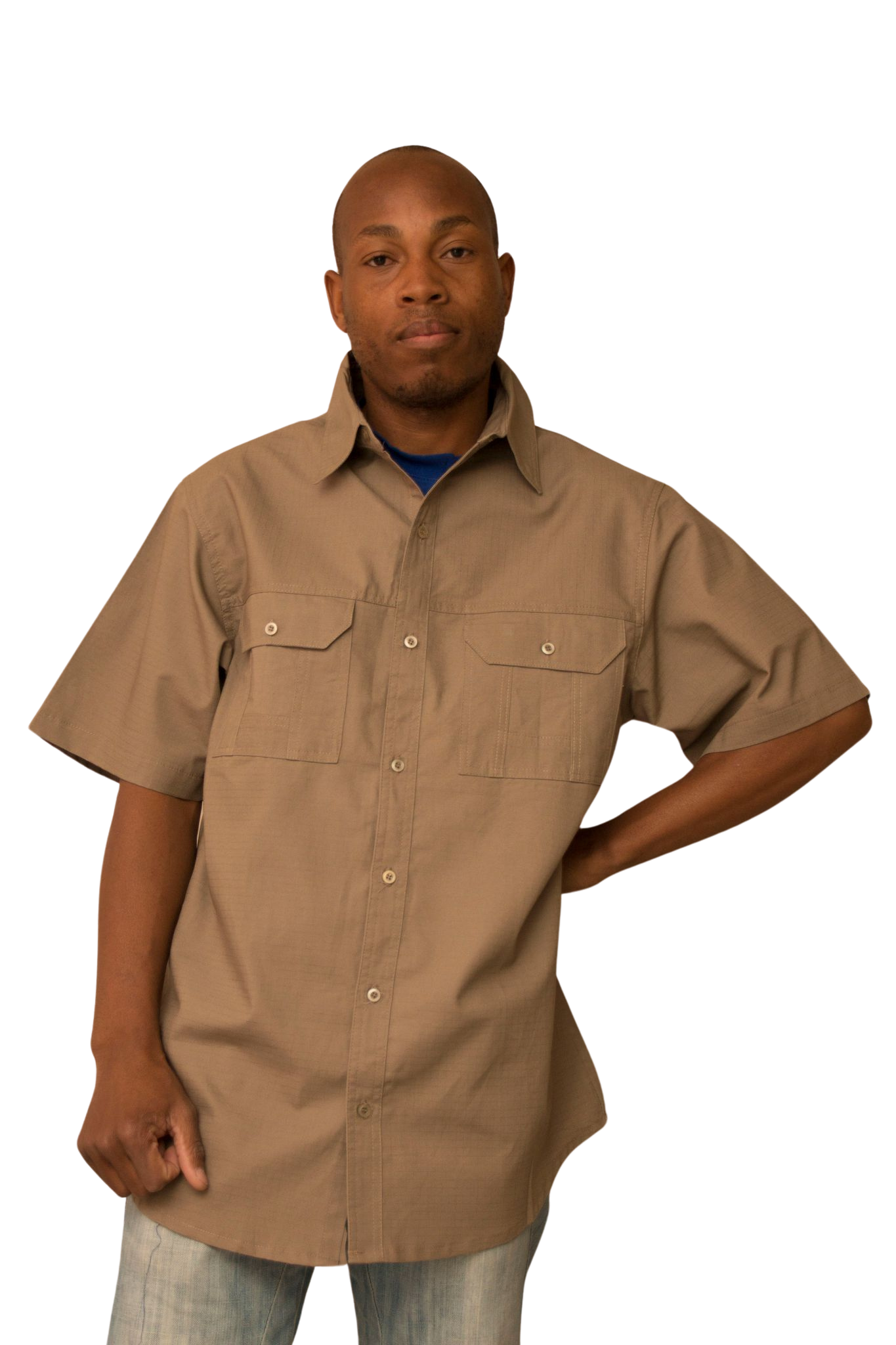 Mens Safari Bush Shirts - Khaki