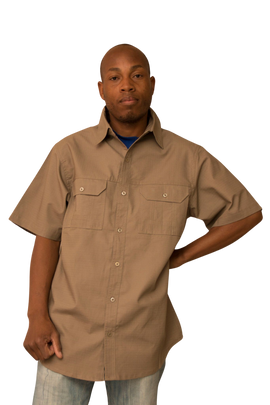 Mens Safari Bush Shirts - Khaki