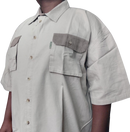 Safari Bush Shirt Two Tone - Stone & Mud-2