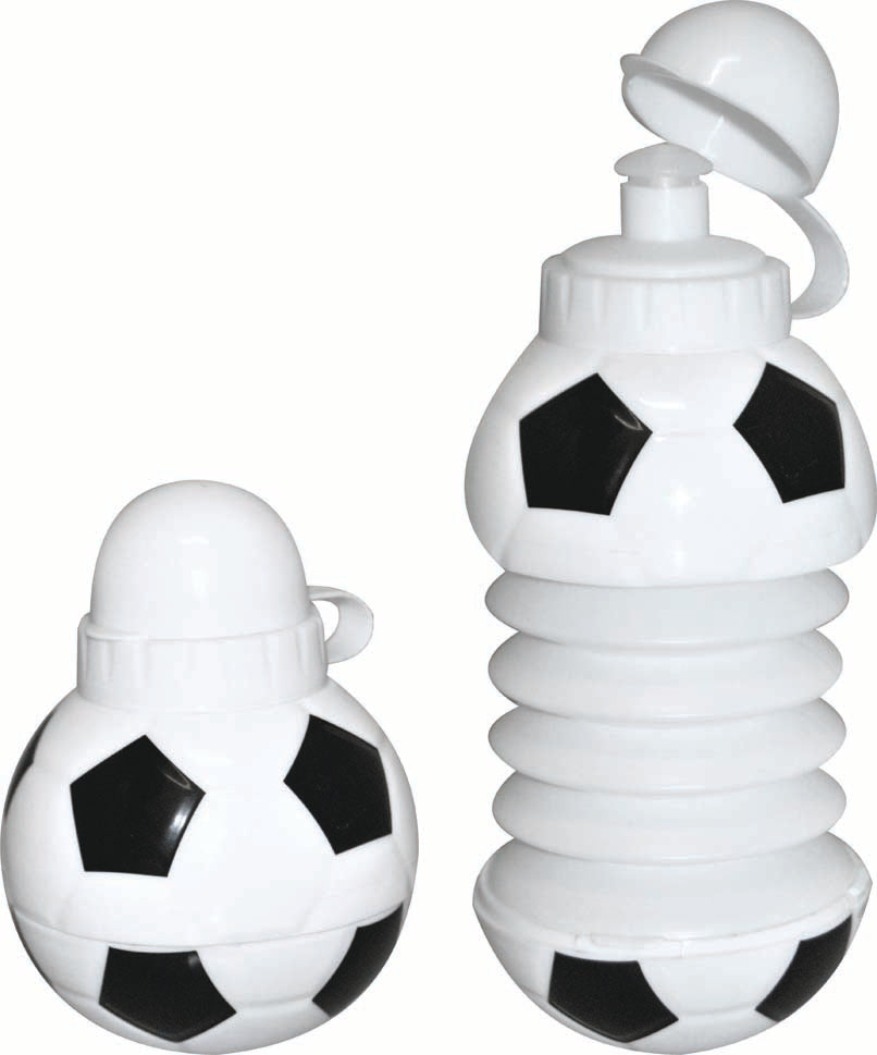 Expandable Soccer Ball-Shaped Water Bottle for Active Enthusiasts