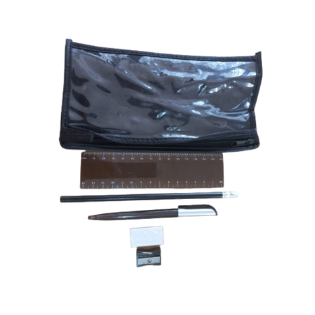 6pc Black Stationary set in Polybag