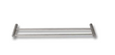 Matt chrome double wall mounted towel bar-1