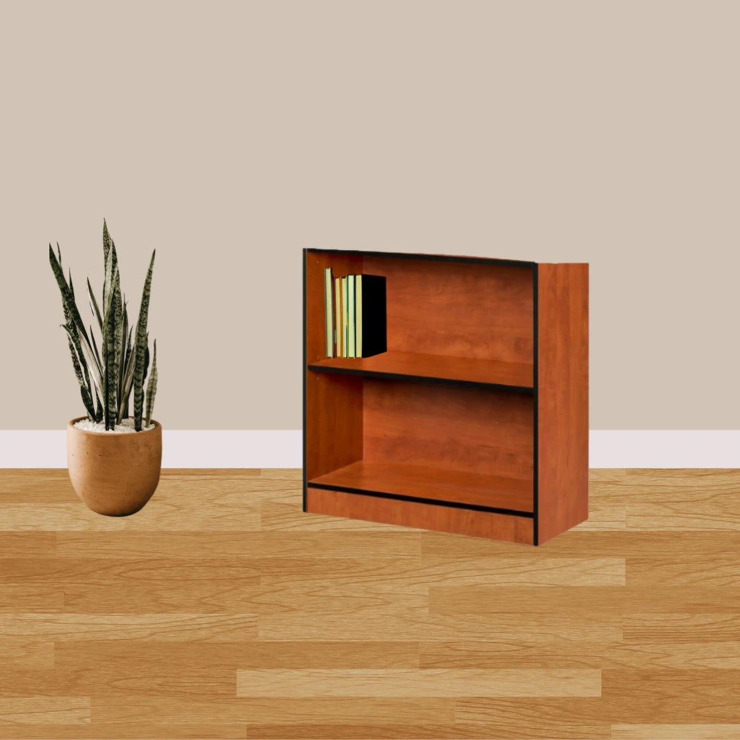 Indoor Versatile 2-Tier Book Shelf Cherry