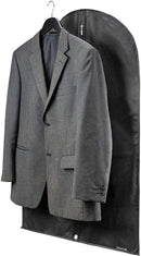 Black PEVA Plastic Suit Bag-Elevate your wardrobe management to new heights (Set of 5)-3