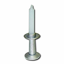 Pewter candle holder-medium