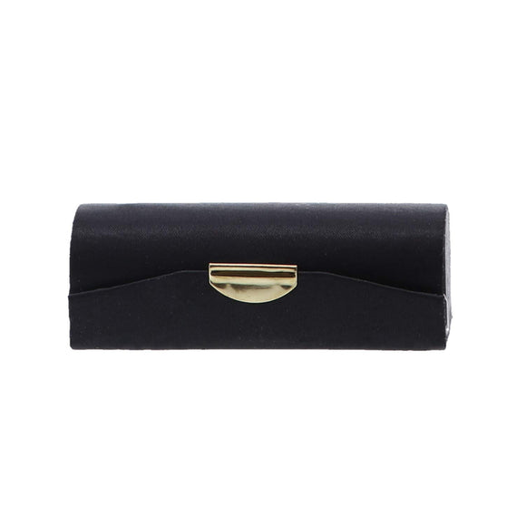 Black Satin Lipstick Case With Mirror