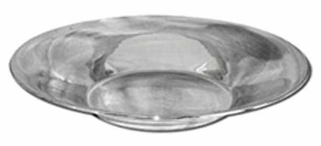 Nickel plated brass round bowl classic (small)