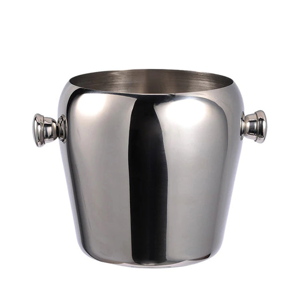 Stainless steel heavy duty ice bucket with handles