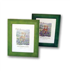 Frame 8x10 wood blue/natural/green