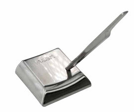 Nickel satin computer key pen stand