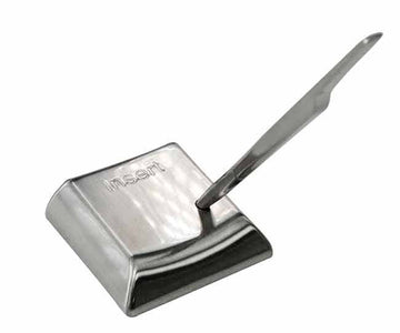 Nickel satin computer key pen stand