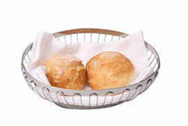 Stainless steel oval basket