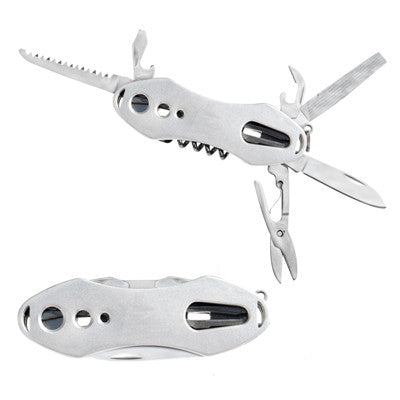 Stainless steel 7-in-1 multi function pocket knife