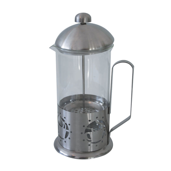 Stainless steel and glass plunger (1L)