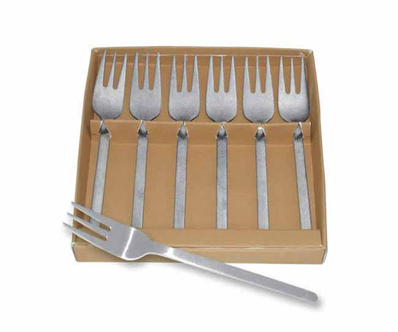 cake forks in presentation box (set of 6)