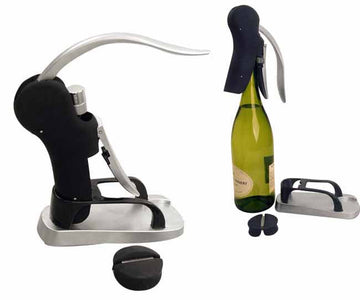 Metal Corkskrew 2-in-1 Deluxe Lever