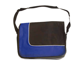 Royal blue and black document bag