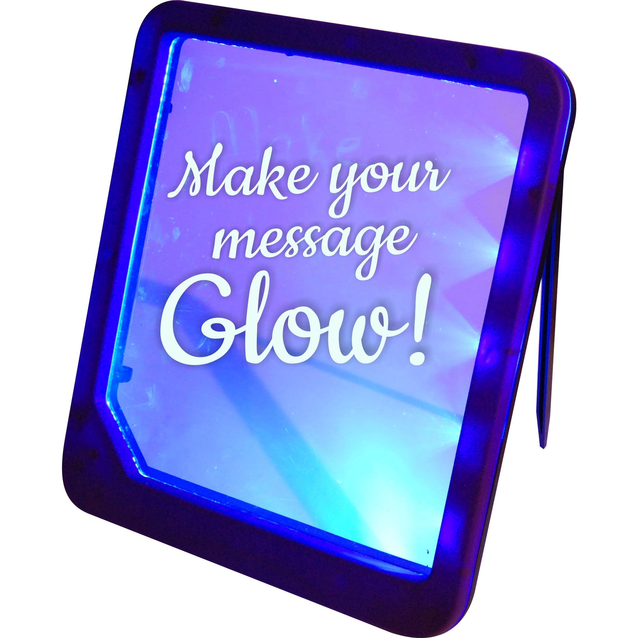 LED light message board with erasable marker