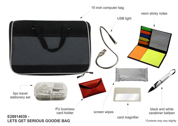 Lets get serious goodie bag (no wipes)