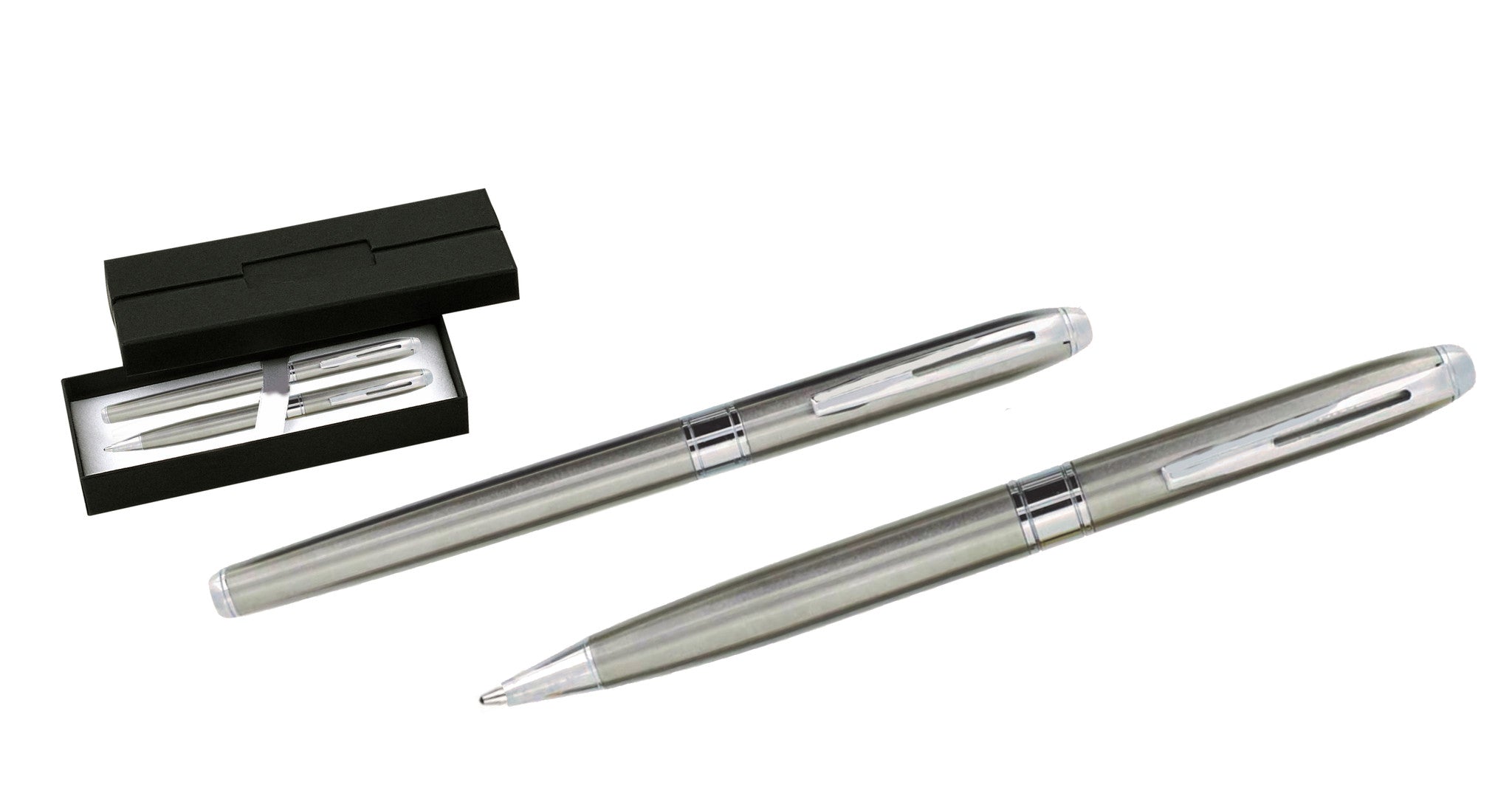 ballpoint and rollerball pen set