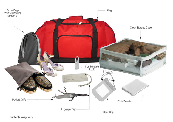 Red sports goodie bag