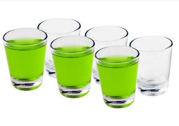 Clear shooter glasses (set of 6)