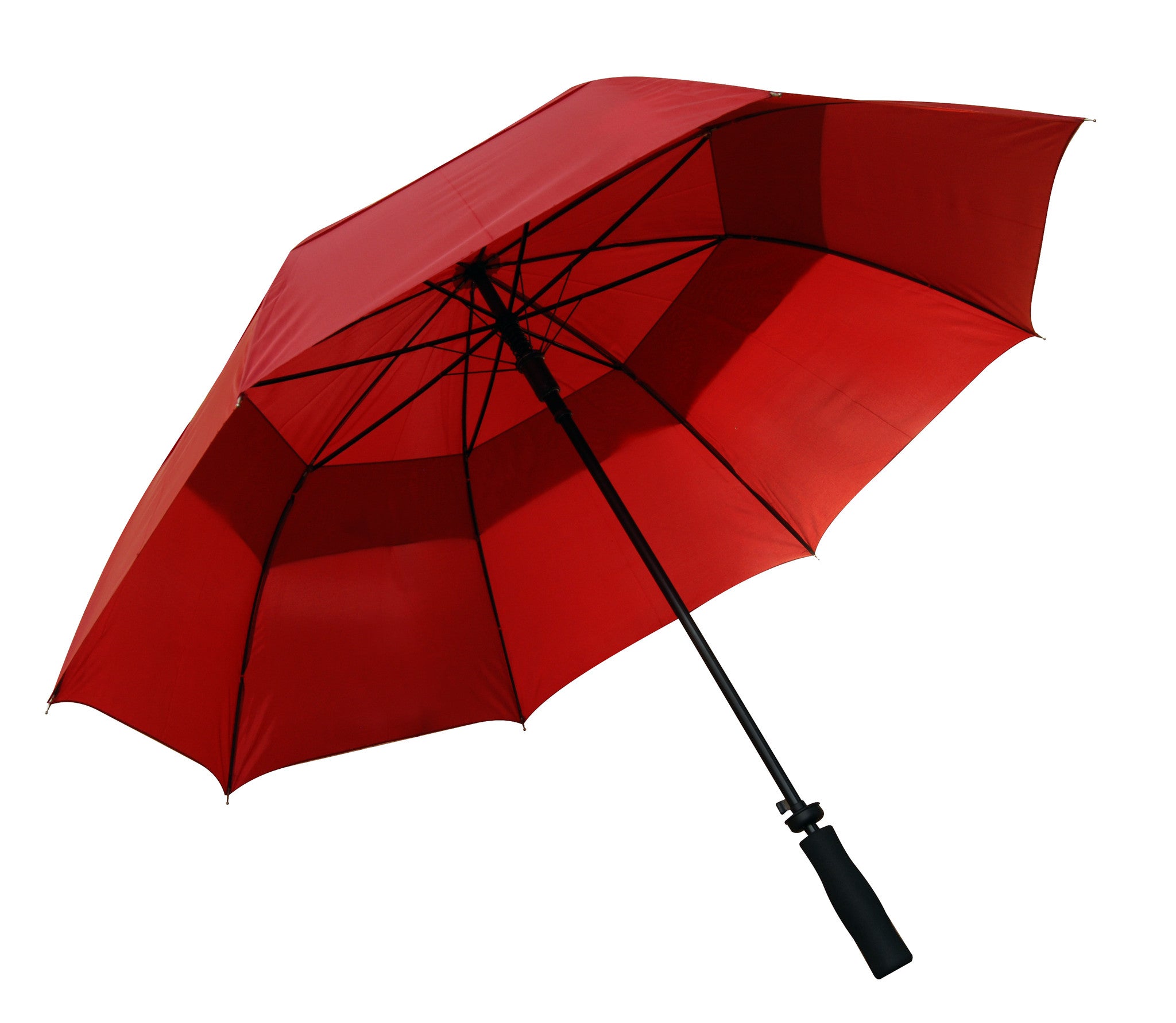 Burgundy windproof auto-open umbrella