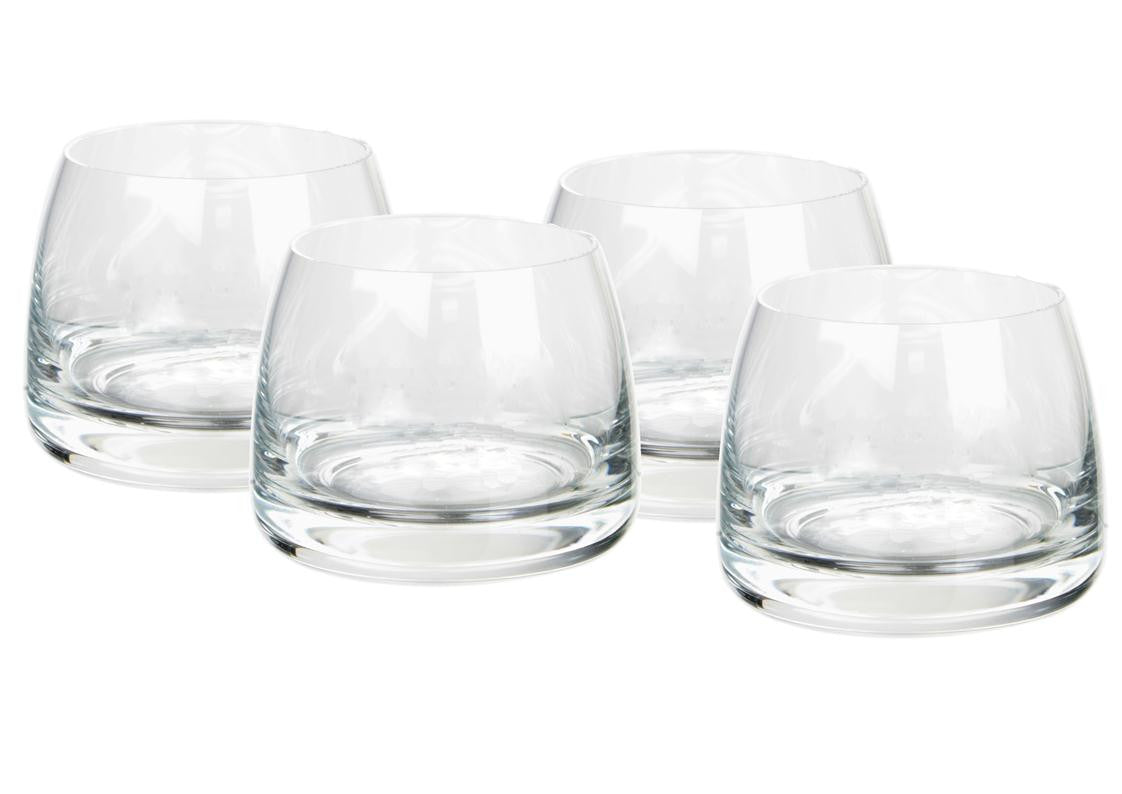 Clear whisky glasses (set of 4)