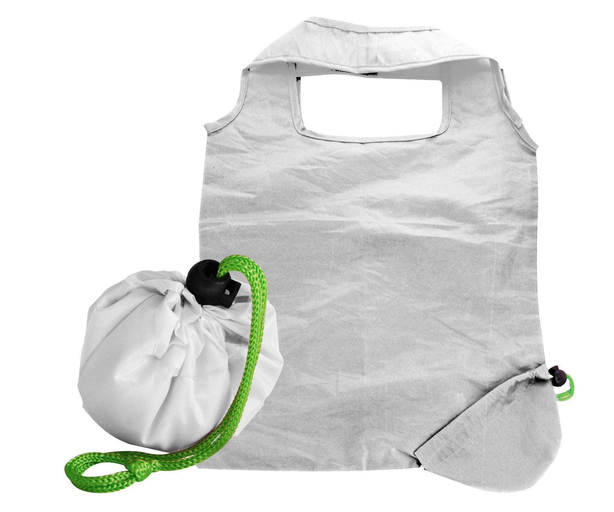 White foldaway shopping bag