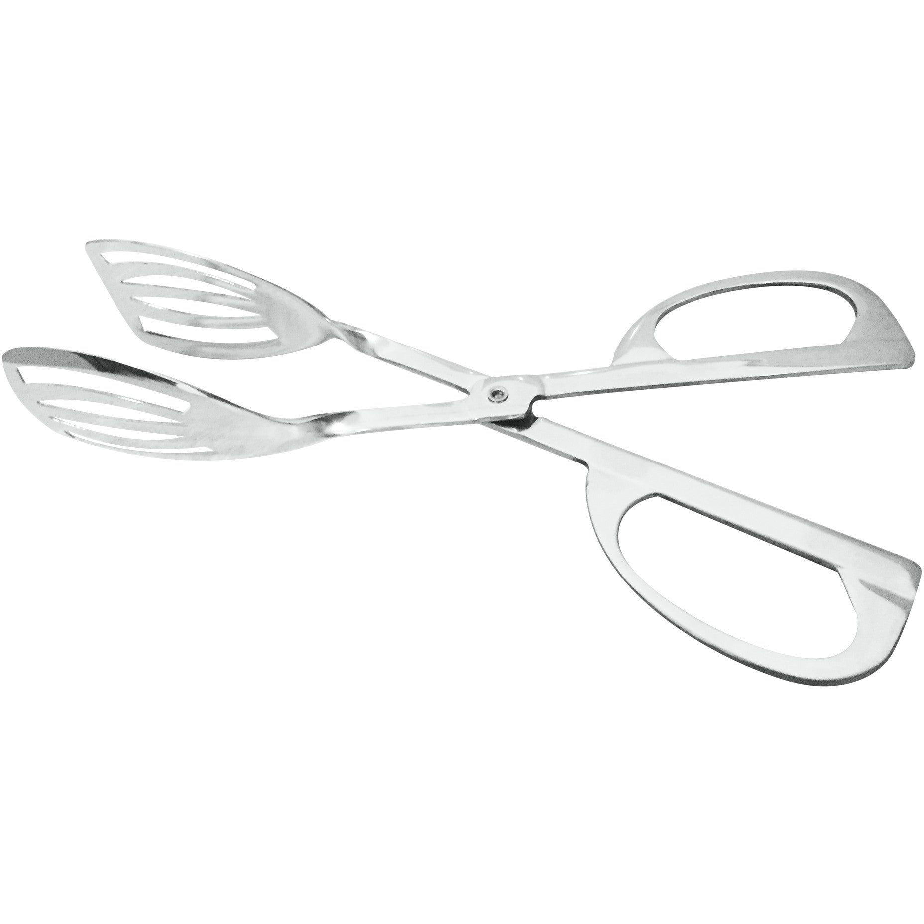 Stainless steel scissor serving tong (bulk packed)
