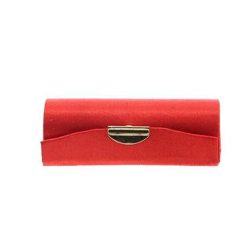 Red Satin Lipstick Case With Mirror