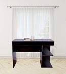 Study Desk with Dual Side Bookshelf and Stationery Top Box for Enhanced Organization and Efficiency-3