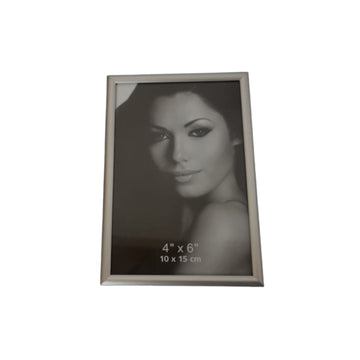 Silver aluminium frame