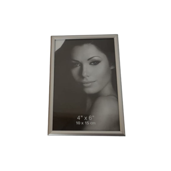 Silver aluminium frame