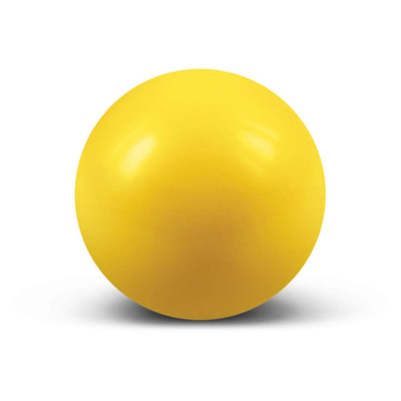 Yellow PU round stress ball