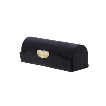 Black Satin Lipstick Case With Mirror - 0